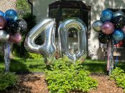 40 with Balloon Stars